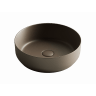 Чаша умывальника CERAMICANOVA Element, накладная круглая Темно-Коричневый Матовый 390 мм, CN6022MDB