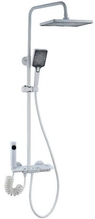 Душевая система Royce Abby RCS-110304WH Белая матовая