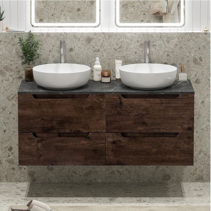 Тумба под раковину BelBagno Etna 120 ETNA-1200-4C-SO-2-RW подвесная Rovere Moro
