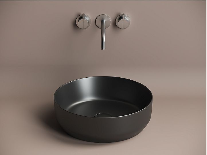 Умывальник CERAMICANOVA Element чаша накладная круглая  390 мм (цвет Чёрный Матовый) CN6022MB Умывальник CERAMICANOVA Element чаша накладная круглая  390 мм (цвет Чёрный Матовый) CN6022MB