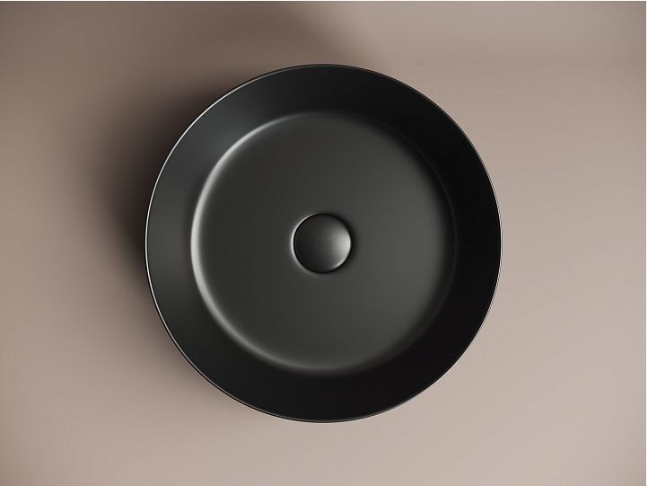 Умывальник CERAMICANOVA Element чаша накладная круглая  390 мм (цвет Чёрный Матовый) CN6022MB Умывальник CERAMICANOVA Element чаша накладная круглая  390 мм (цвет Чёрный Матовый) CN6022MB