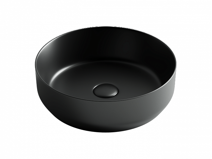 Умывальник CERAMICANOVA Element чаша накладная круглая  390 мм (цвет Чёрный Матовый) CN6022MB Умывальник CERAMICANOVA Element чаша накладная круглая  390 мм (цвет Чёрный Матовый) CN6022MB