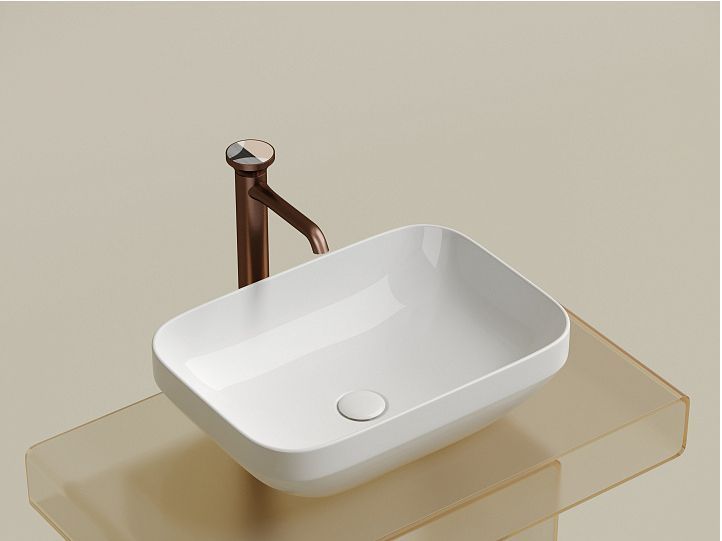 Умывальник CERAMICANOVA Element чаша накладная прямоугольная CN6055