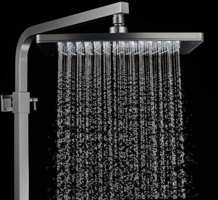 Душевая система Rose R15T R1556T Оружейная сталь