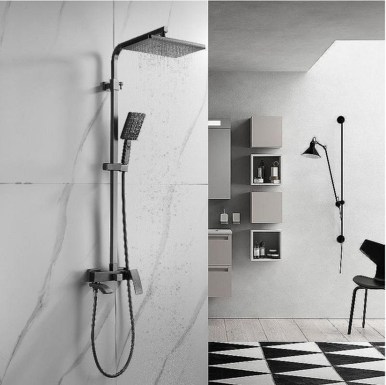 Душевая система Rose R15T R1556T Оружейная сталь