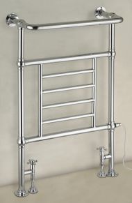 Полотенцесушитель напольный, проточный, c запорными вентилями CORATO Cezares