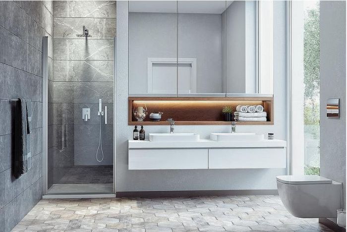 Душевая дверь Excellent Mazo 80 KAEX.3005.1010.8000.LP профиль Хром стекло прозрачное