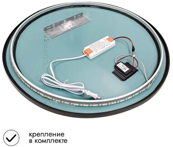 Зеркало Fixsen FX-1080F 80 с подсветкой цвет Графит с сенсорным выключателем и диммером