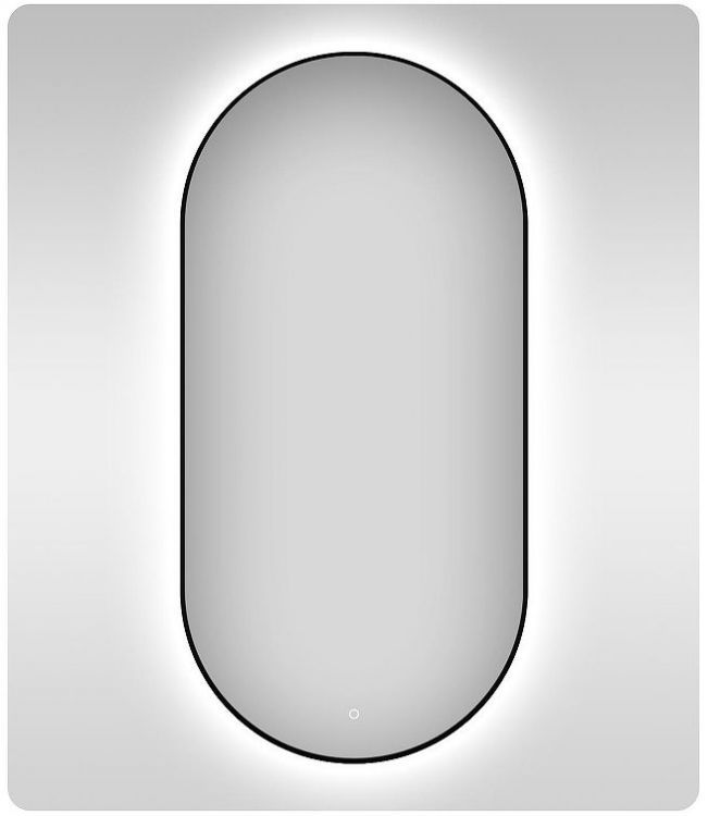 Зеркало Wellsee 7 Rays' Spectrum 60 172201950-172201960 с подсветкой цвет Черный матовый с сенсорным выключателем Зеркало Wellsee 7 Rays' Spectrum 60 172201950-172201960 с подсветкой цвет Черный матовый с сенсорным выключателем