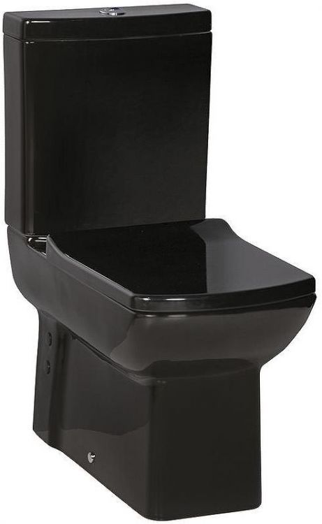 Унитаз компакт Creavit Lara LR360-11SI00E-0000 Черный без бачка и сиденья