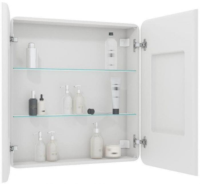 Зеркальный шкаф Континент Elliott LED 80 МВК014 с подсветкой Белый