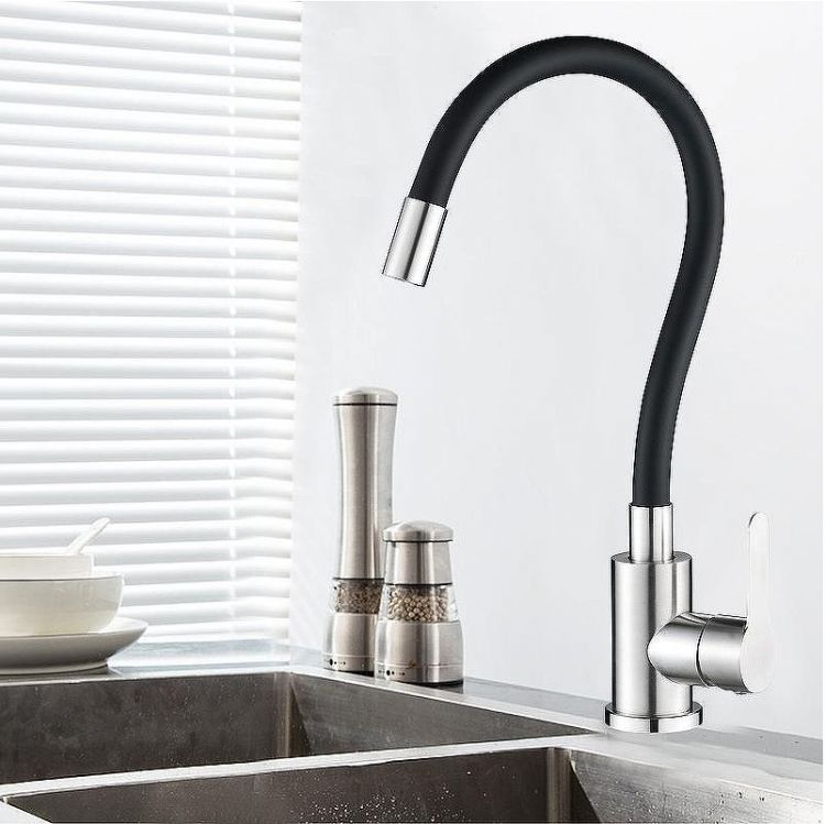 Смеситель для кухни WesnaArt Eko EKO05-140 Сатин Черный Смеситель для кухни WesnaArt Eko EKO05-140 Сатин Черный