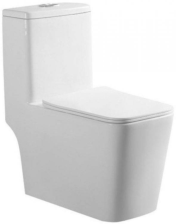 Унитаз моноблок Royce Bronx RCT-152002WH с сиденьем Микролифт Унитаз моноблок Royce Bronx RCT-152002WH с сиденьем Микролифт