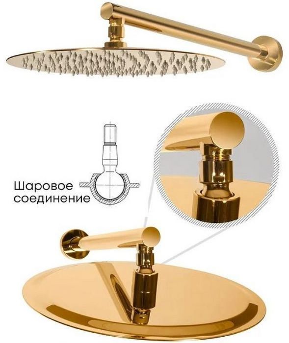Душевая система Grocenberg GB5001GO Золото
