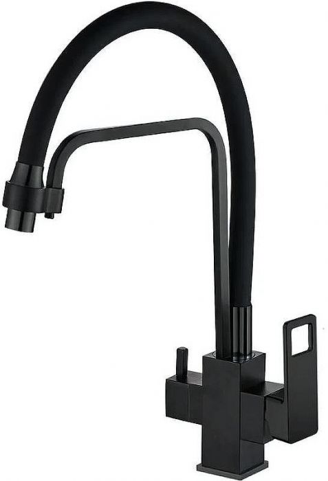 Смеситель для кухни Haiba HB76615-7 Черный матовый