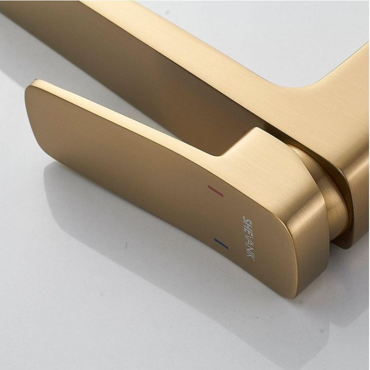 Смеситель для раковины Shevanik S9911G цвет Золотой сатин