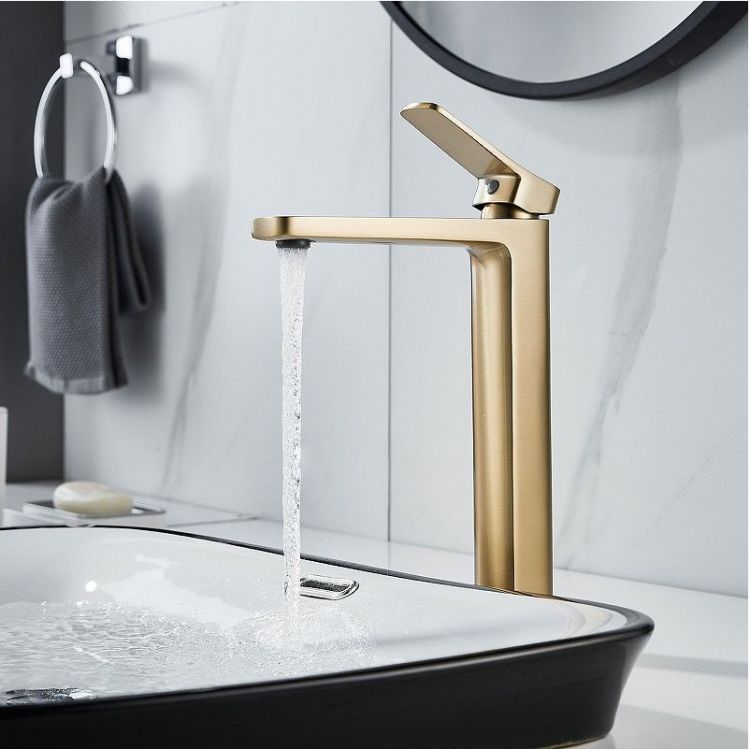 Смеситель для раковины Shevanik S9911G цвет Золотой сатин