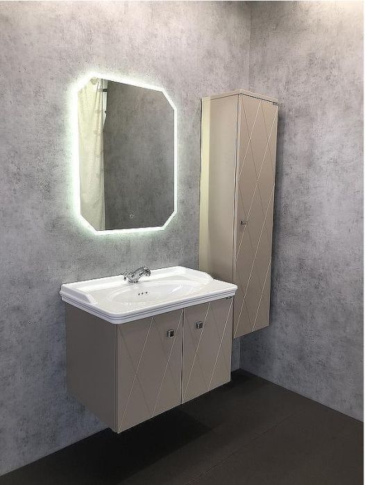 Шкаф пенал Comforty Кремона 40 00-00001219 подвесной Латте