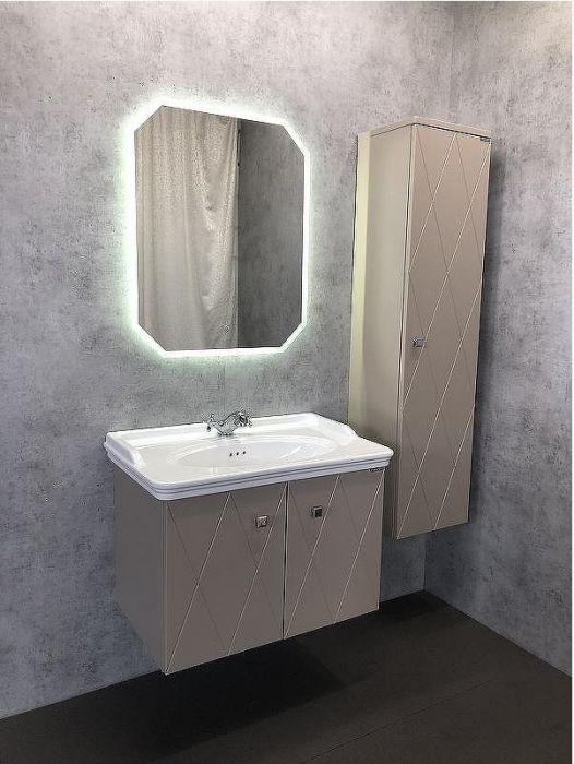 Шкаф пенал Comforty Кремона 40 00-00001219 подвесной Латте