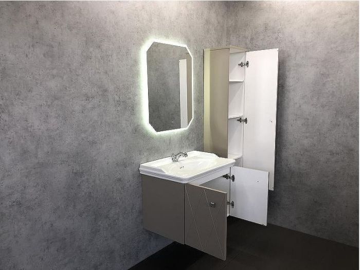 Шкаф пенал Comforty Кремона 40 00-00001219 подвесной Латте