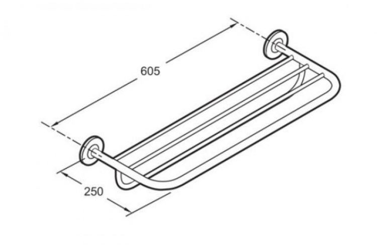 Полка Jacob Delafon Coralais E13437-CP Полка Jacob Delafon Coralais E13437-CP