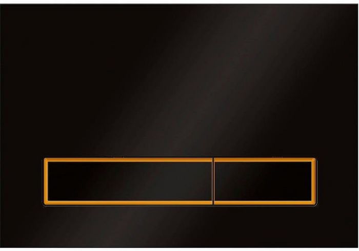 Клавиша смыва KK POL M08 V4 SPP/012/0/K Черная матовая Золото матовое