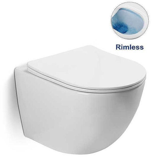 Комплект унитаза Vincea Globo VT1-14S с инсталляцией Tece Base 9400413 с сиденьем Микролифт и Белой клавишей смыва