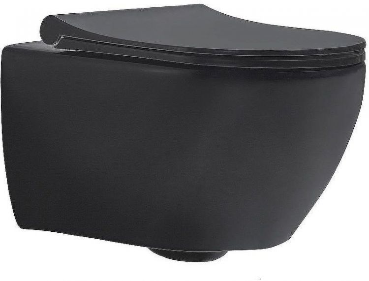 Унитаз beWash Bogen 88303270 подвесной Черный матовый с сиденьем Микролифт