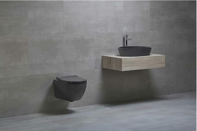 Унитаз beWash Bogen 88303270 подвесной Черный матовый с сиденьем Микролифт