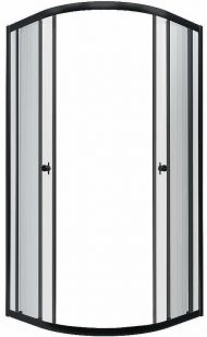 Душевой уголок Triton Альфа-Блэк 90х90 Щ0000054224 профиль Черный стекло прозрачное