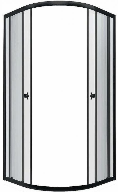 Душевой уголок Triton Альфа-Блэк 90х90 Щ0000054224 профиль Черный стекло прозрачное