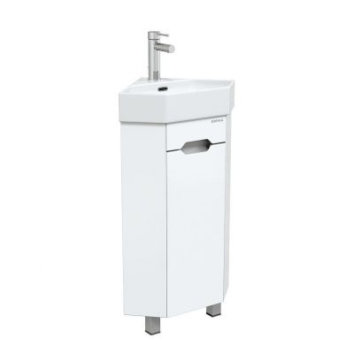 Тумба под раковину Onika Айленд 35 R 103501 угловая цвет Белый