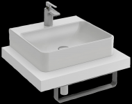 Столешница для раковины Jacob Delafon Parallel EB61-0800-N18 белый блестящий Столешница для раковины Jacob Delafon Parallel EB61-0800-N18 белый блестящий