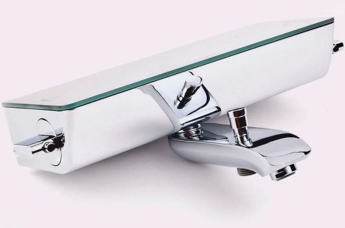 Смеситель для ванны Hansgrohe Ecostat Select 13141000 с термостатом Хром