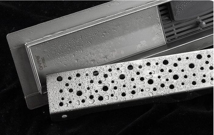 Душевой лоток Gappo G86007-2 с решеткой Нержавеющая сталь