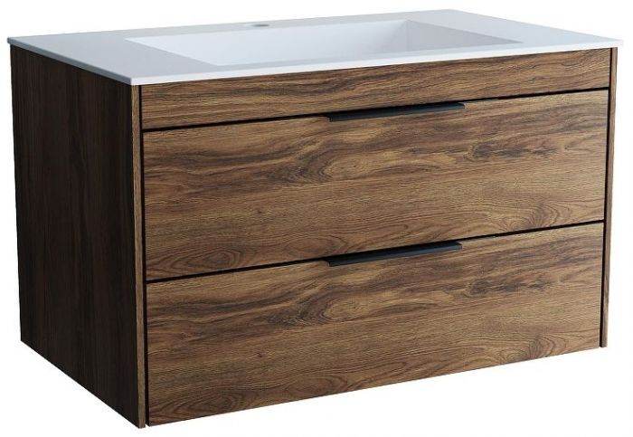 Тумба под раковину Vincea Chiara 2D 80 VMC-2C2800CO подвесная цвет C.Oak