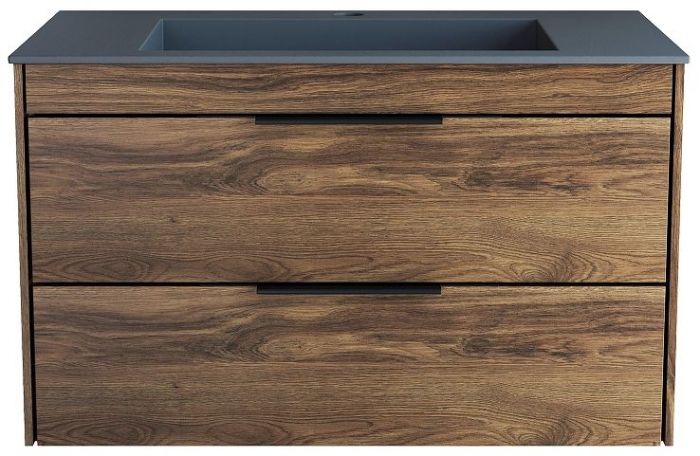 Тумба под раковину Vincea Chiara 2D 80 VMC-2C2800CO подвесная цвет C.Oak