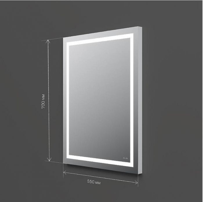 Зеркало AM.PM Gem 55 M91AMOX0551WG с подсветкой с механическим выключателем