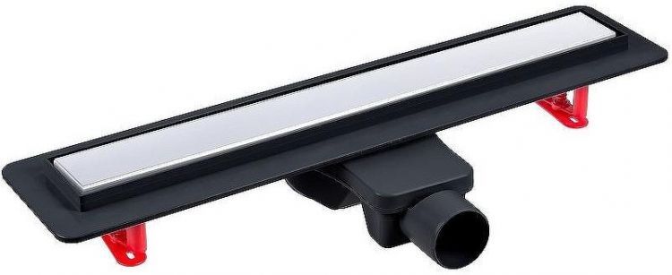 Душевой лоток Berges Optim Line 600 090506 с решеткой Хром глянцевый / под плитку