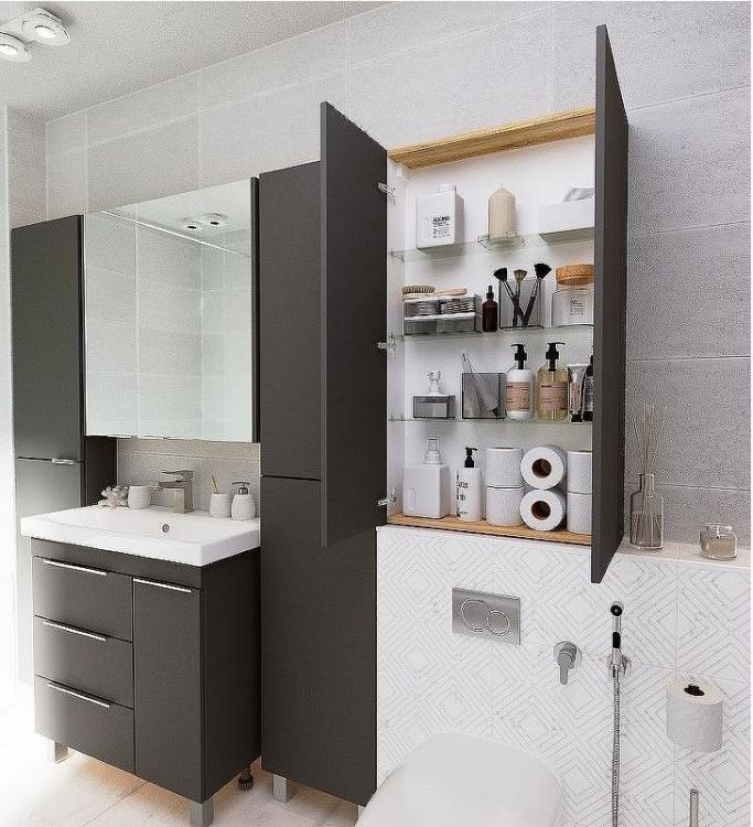 Подвесной шкаф 1MarKa Gaula 60П У92551 Графит матовый Подвесной шкаф 1MarKa Gaula 60П У92551 Графит матовый