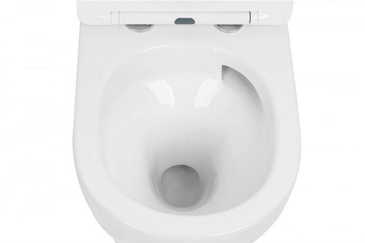 Комплект унитаза Abber Bequem AC1100T-AC0105-AC0121NG с сиденьем Микролифт и клавишей смыва цвет Никель