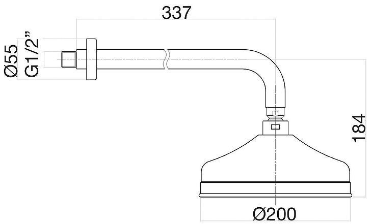 Верхний душ Fiore 30ZZ8637 цвет Бронза