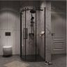 Душевой уголок Grossman Classic 90х90 301.K33.04.9090.21.00 профиль Черный матовый стекло прозрачное