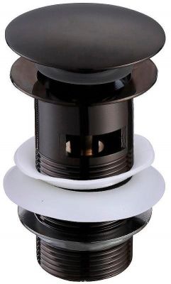 Донный клапан Aquatek AQ6001MB click-clack Черный матовый