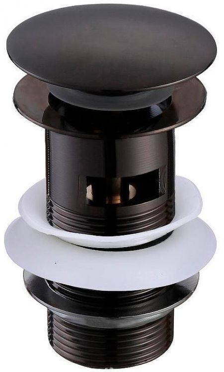 Донный клапан Aquatek AQ6001MB click-clack Черный матовый Донный клапан Aquatek AQ6001MB click-clack Черный матовый