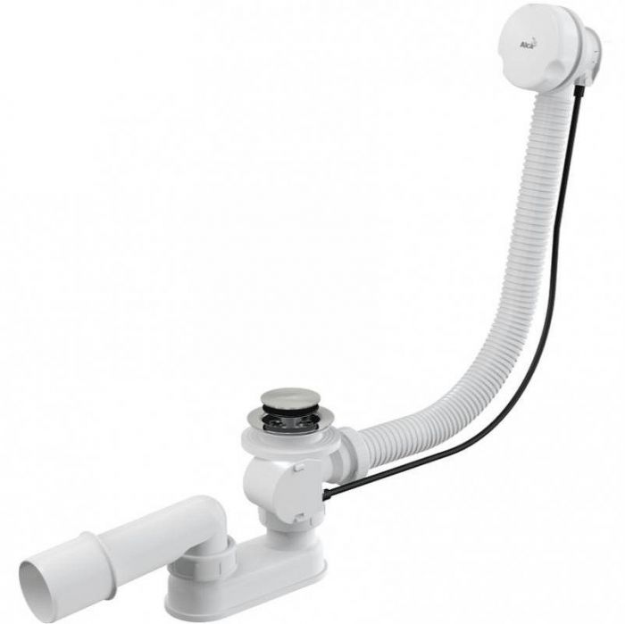 Слив-перелив Alcaplast A51B-80 полуавтомат Белый Хром