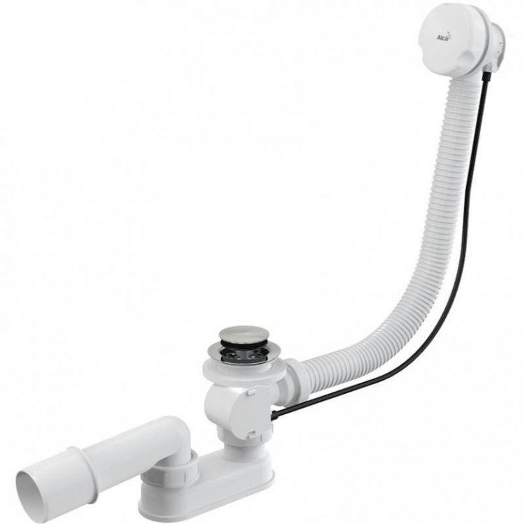 Слив-перелив Alcaplast A51B-80 полуавтомат Белый Хром