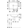 Hansgrohe Xuniva Q Раковина 45x35см., встраиваемая, без отв., цвет: белый