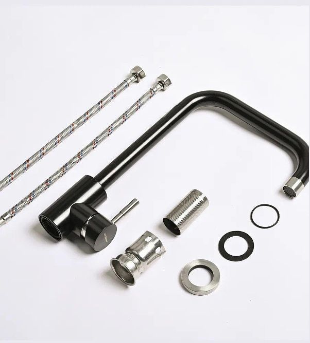 Смеситель для кухни Wisent W4998-4-25C цвет Оникс