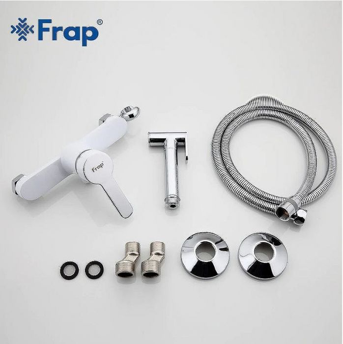 Гигиенический душ со смесителем Frap H41 F2041-8 Белый Хром
